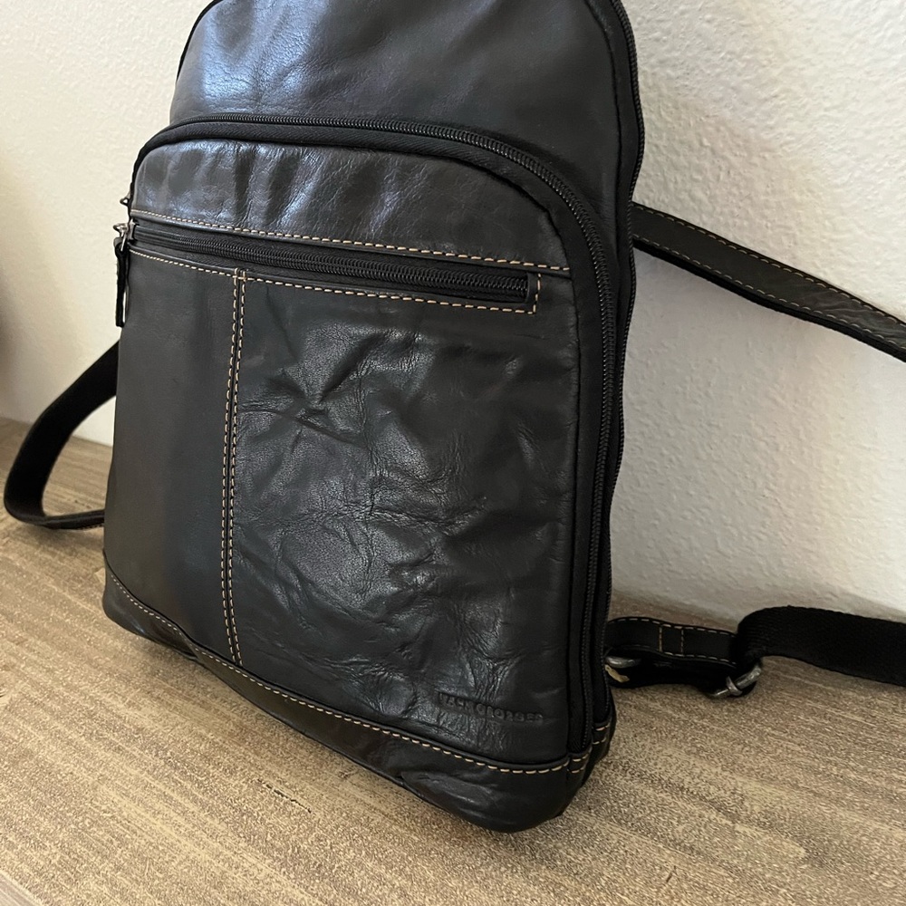 Jack Georges Leather Backpack - image 3